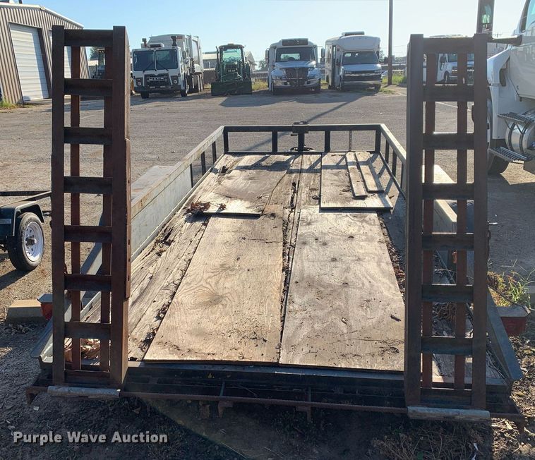 image for item JT9725 1990 Shop built utility trailer