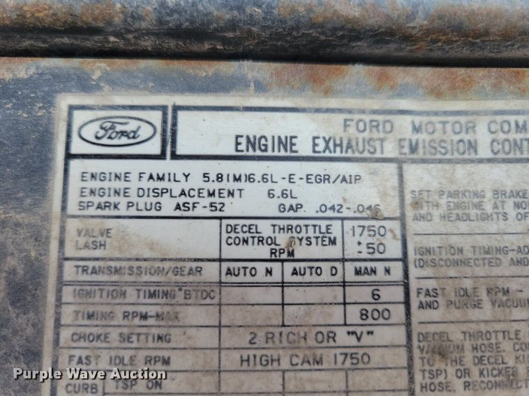 image for item KA9977 1982 Ford F350 brush fire truck