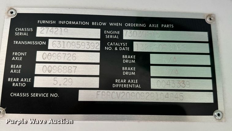 image for item MS9851 2010 Blue Bird  Vision CV2311S school bus