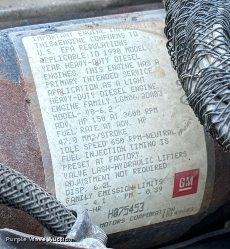 image for item MS9863 1990 AM General  HMMWV SUV