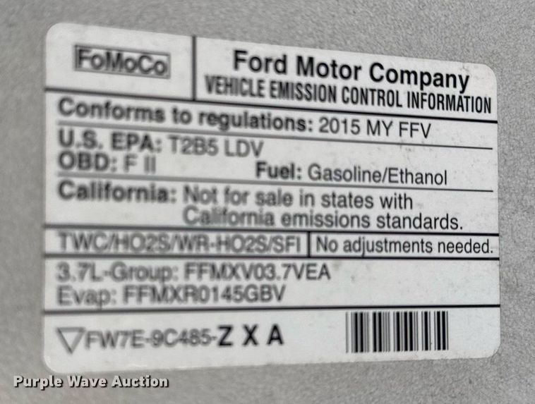 image for item NO9510 2015 Ford Taurus Police Interceptor