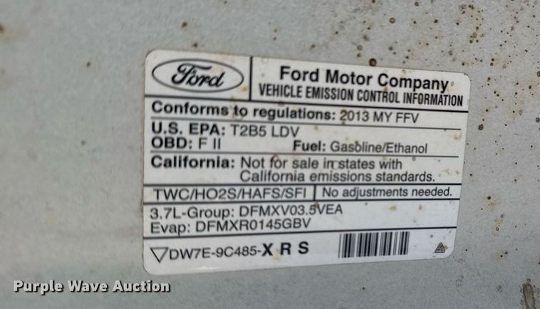 image for item NO9523 2013 Ford Taurus Police Interceptor