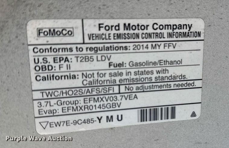 image for item NO9524 2014 Ford  Taurus Police Interceptor