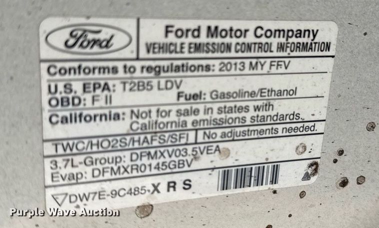 image for item NO9529 2013 Ford Taurus Police Interceptor