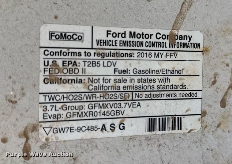 image for item NO9535 2016 Ford Taurus Police Interceptor