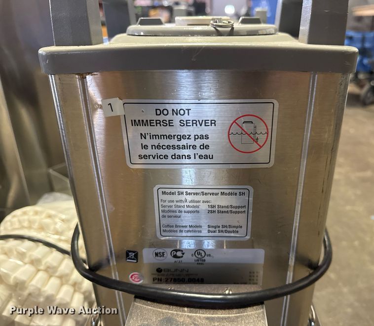 image for item NO9553 Bunn  servers