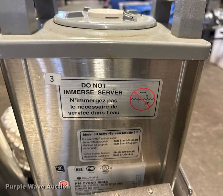 image for item NO9553 Bunn  servers