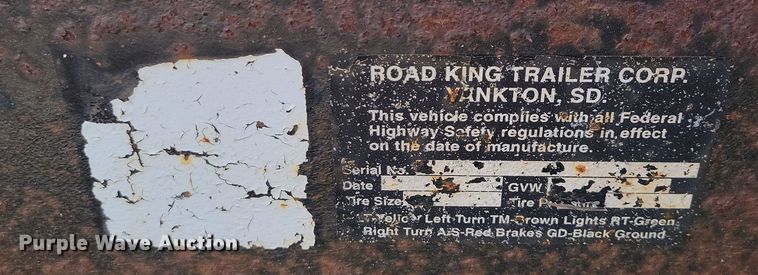 image for item OH9272 2006 Road King utility trailer