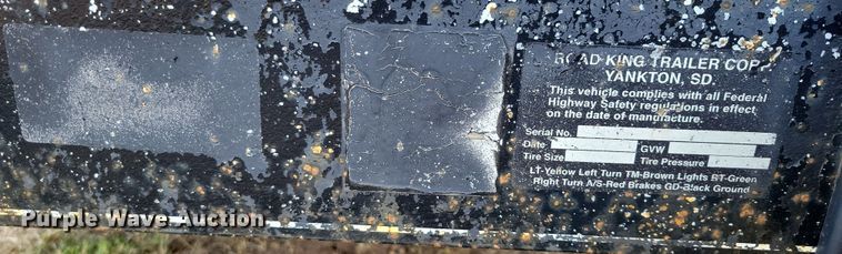 image for item OH9273 2009 Road King utility trailer