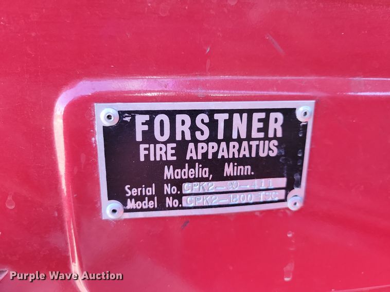 image for item OH9316 1990 Ford F800 pumper fire truck