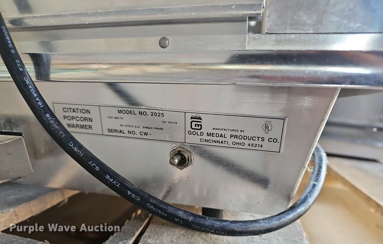 image for item OJ9010 (2) popcorn machines