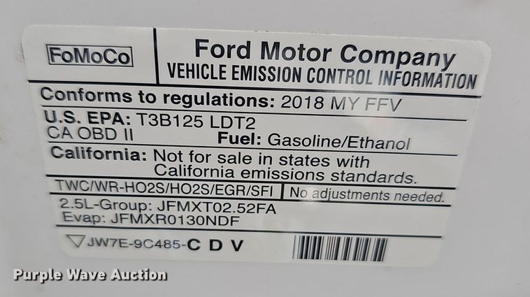 image for item OJ9017 2018 Ford  Escape  SUV