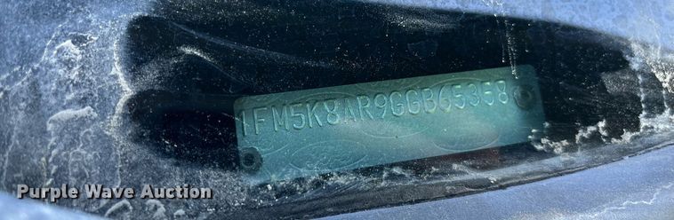 image for item YA0086 2016 Ford Explorer Police SUV