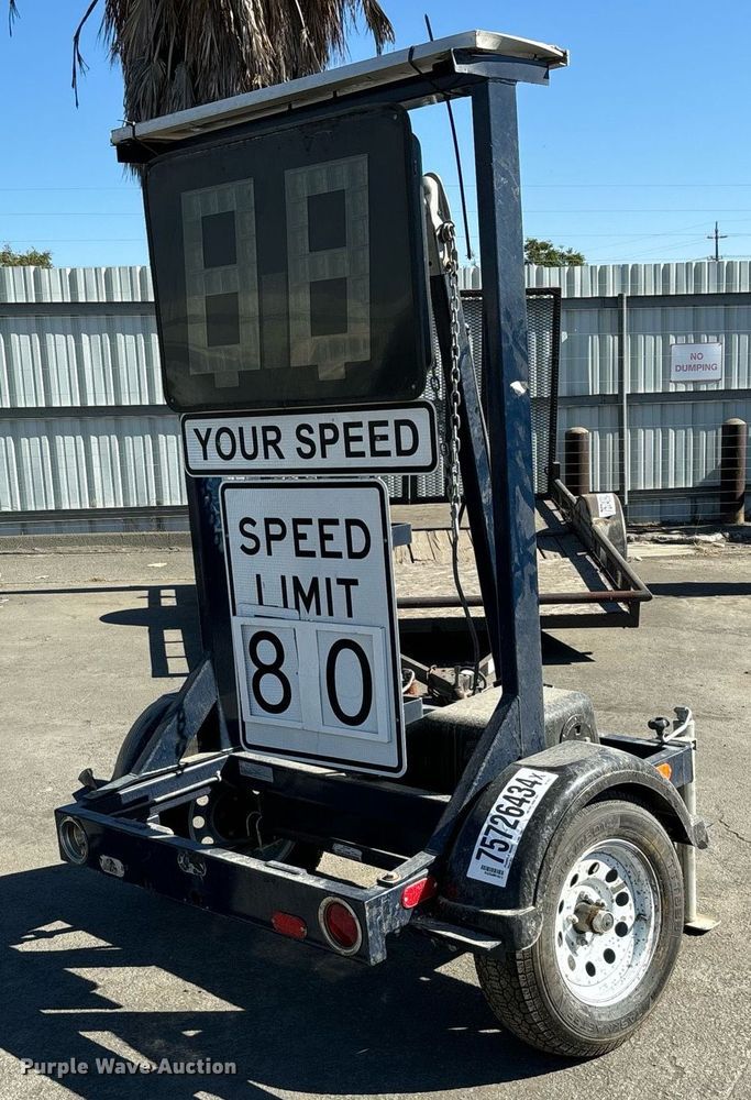 image for item YA0087 2021 Hill & Smith  radar trailer