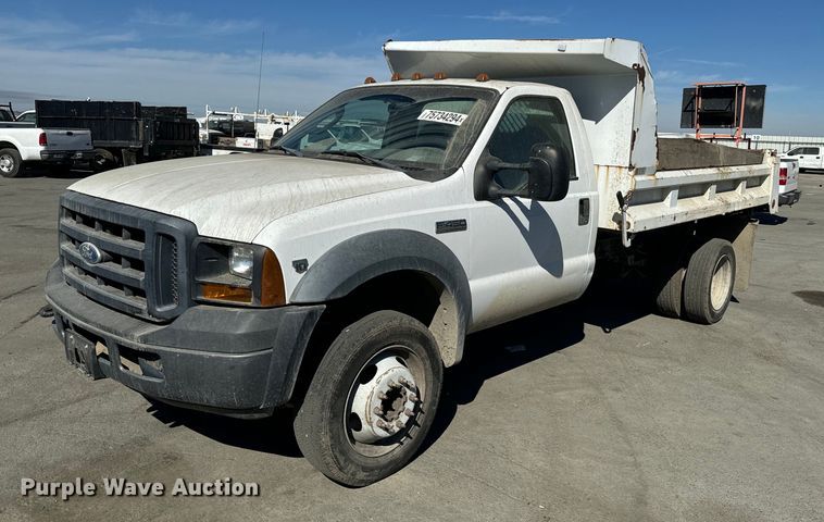 image for item YA0093 2006 Ford F450 Super Duty XL dump truck