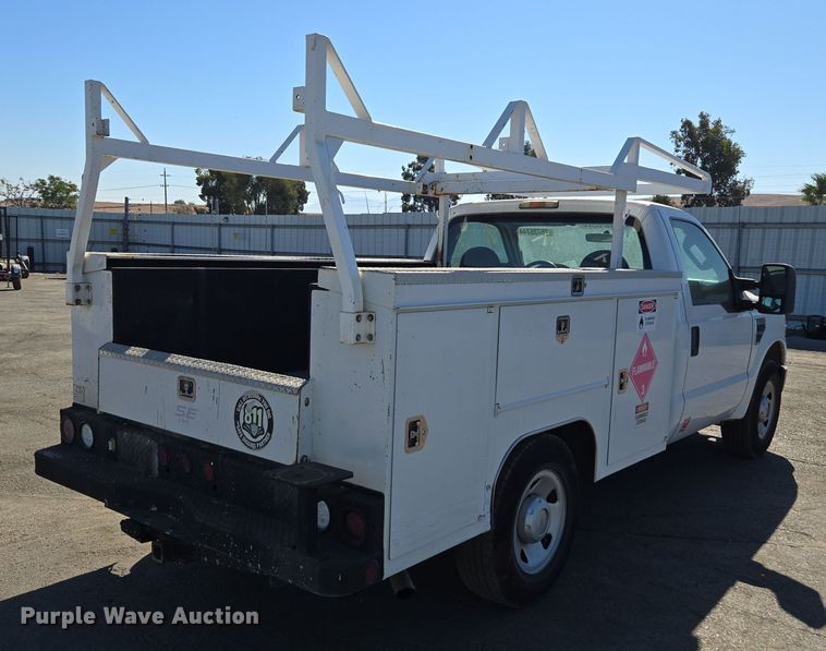 image for item YA0096 2009 Ford F250 Super Duty XL utility bed pickup truck