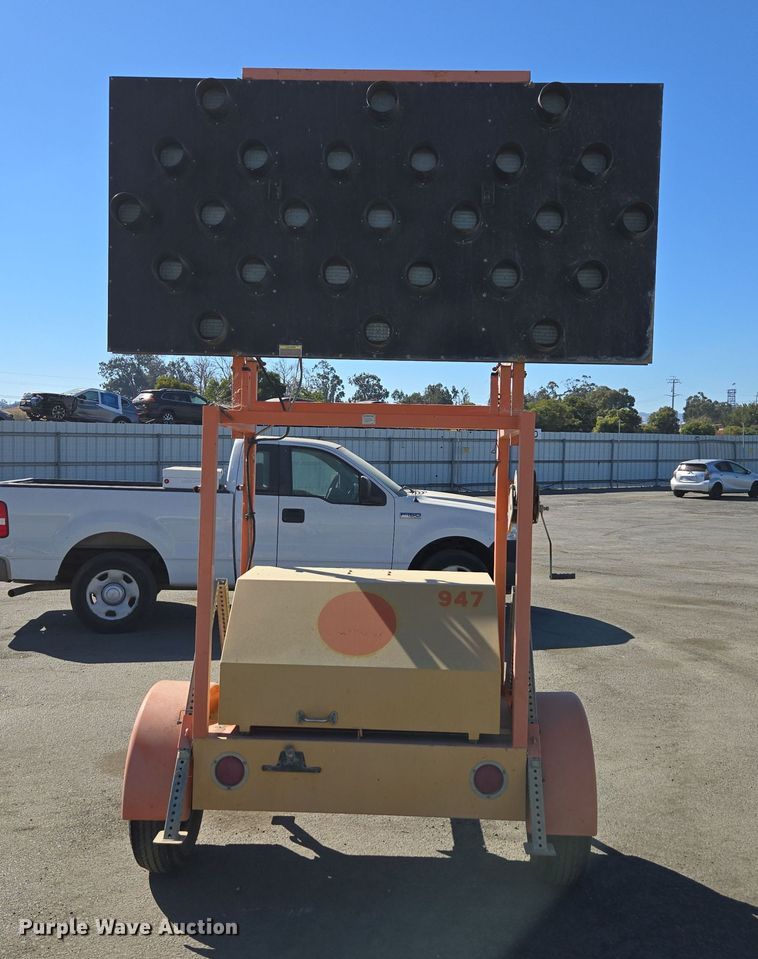 image for item YA0099 2002 Terex arrow board trailer