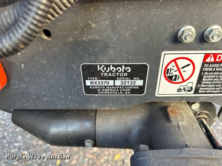 image for item DN0828 Kubota BX2370 MFWD tractor