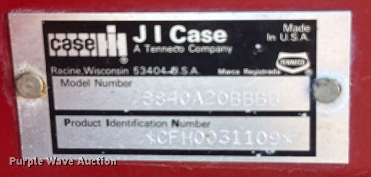 image for item DV2846 1989 Case IH 8840 swather / windrower