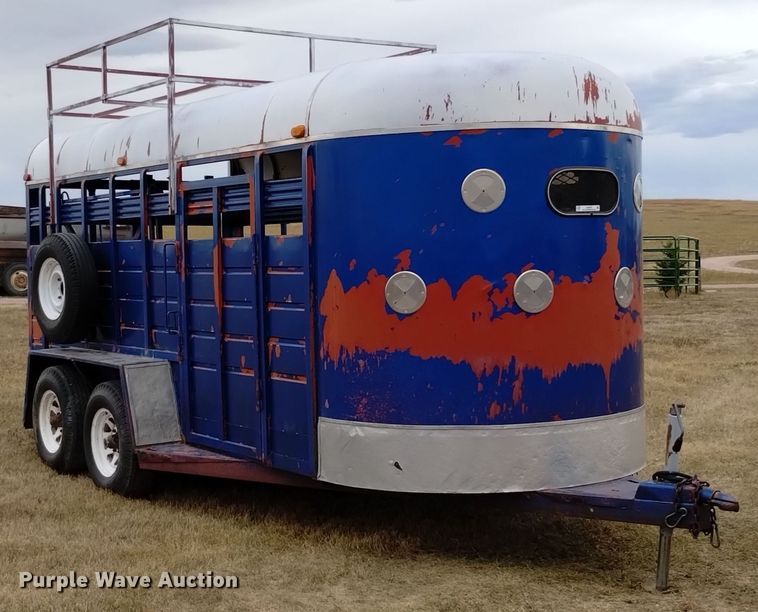image for item EG9912 1989 Better Way Nebraska Inc 6X16 livestock trailer