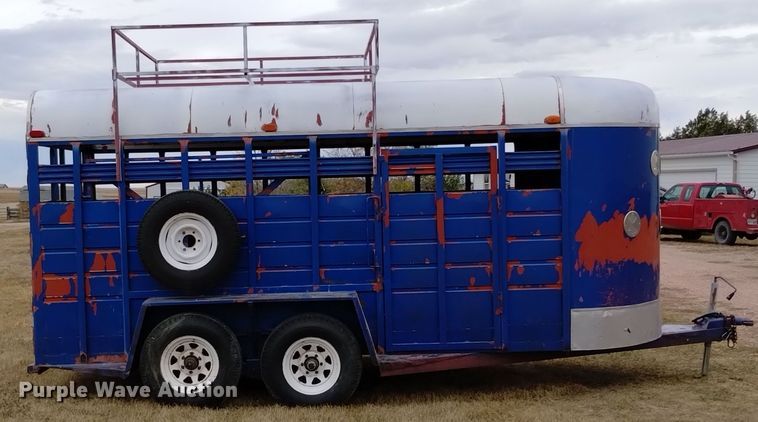 image for item EG9912 1989 Better Way Nebraska Inc 6X16 livestock trailer