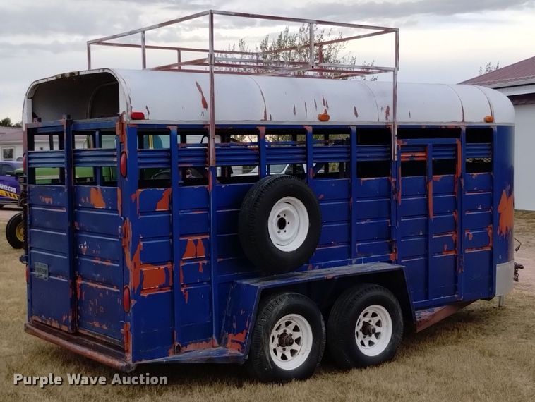 image for item EG9912 1989 Better Way Nebraska Inc 6X16 livestock trailer