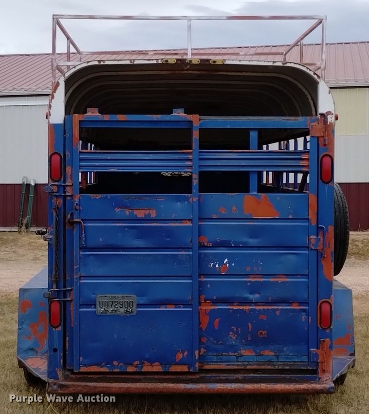 image for item EG9912 1989 Better Way Nebraska Inc 6X16 livestock trailer
