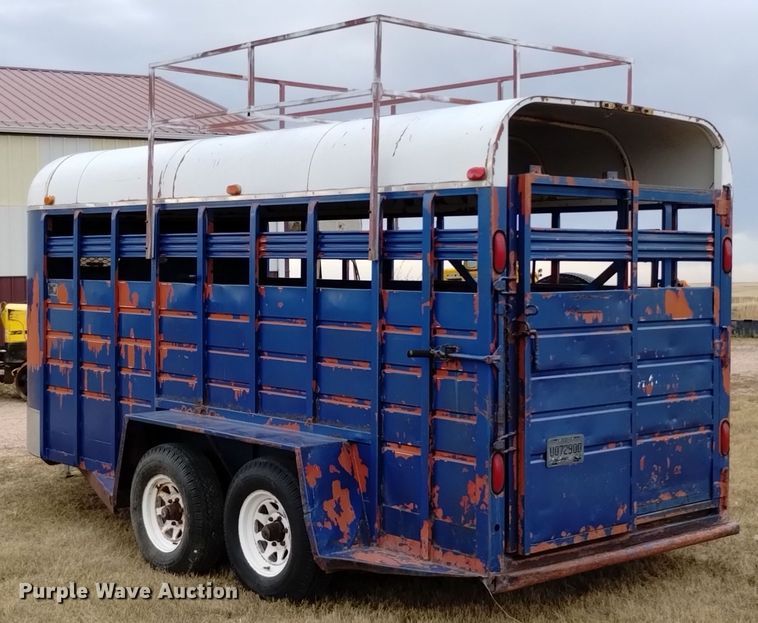 image for item EG9912 1989 Better Way Nebraska Inc 6X16 livestock trailer