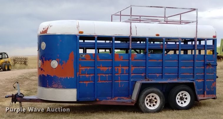 image for item EG9912 1989 Better Way Nebraska Inc 6X16 livestock trailer