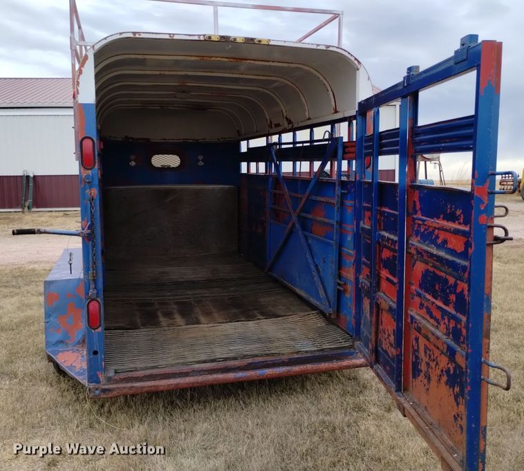 image for item EG9912 1989 Better Way Nebraska Inc 6X16 livestock trailer