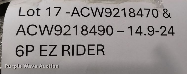 image for item EG9933 (20) Galaxy EZ Rider 14.9-24 wheels and tires