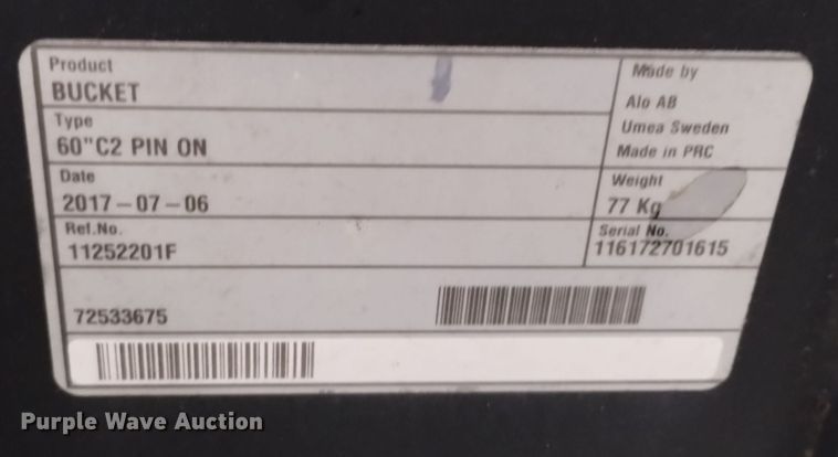 image for item EG9941 2017 (7) Alo AB C2 loader buckets