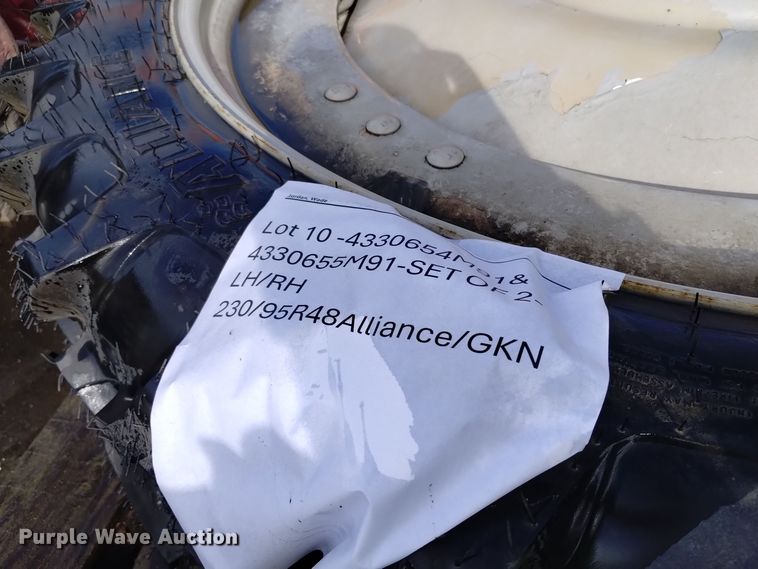 image for item EG9942 (20) Alliance 230/95R48 wheels and tires