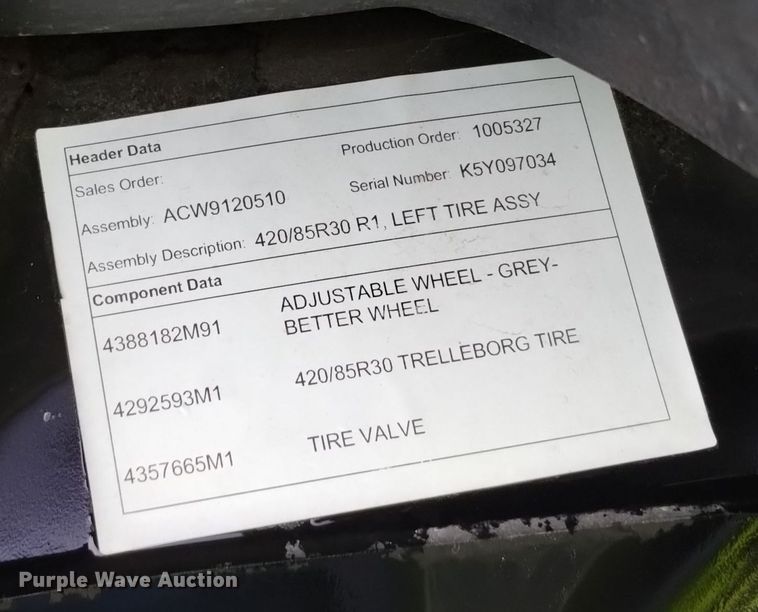 image for item EG9946 (10) Trelleborg 420/80R30 wheels and tires