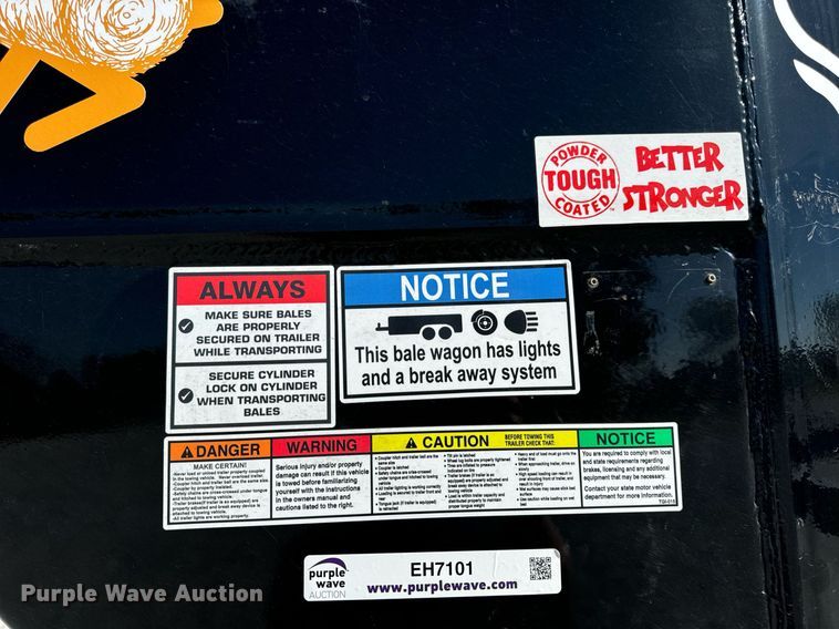 image for item EH7101 RBW Hay Runner hay bale trailer