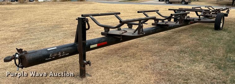 image for item ER8142 KW&F hay bale trailer