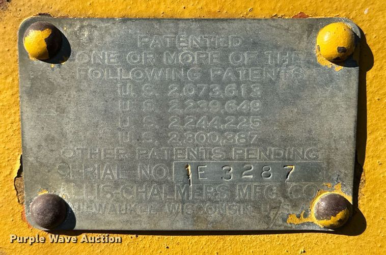 image for item ER8231 Allis Chalmers motor grader