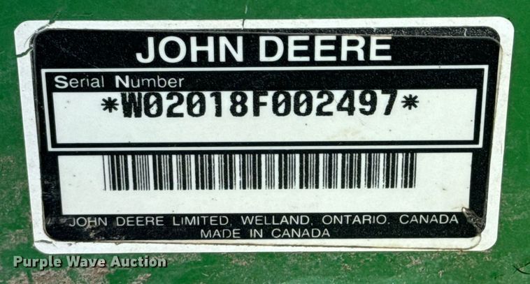 image for item JE9330 John Deere 2018 batwing rotary mower