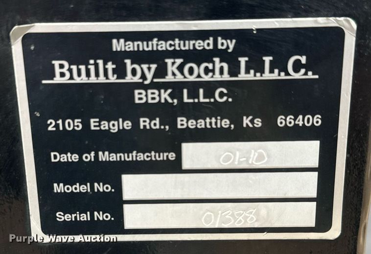 image for item MS9843 2010 BBK header trailer