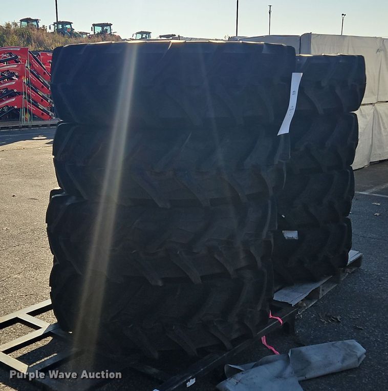 image for item OJ9882 (8) 340/85R24 tires and wheels