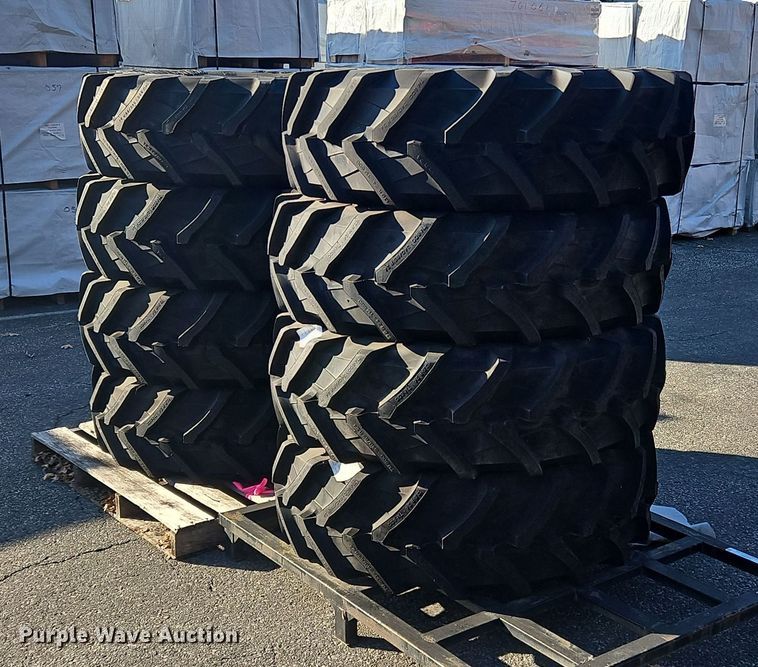 image for item OJ9882 (8) 340/85R24 tires and wheels
