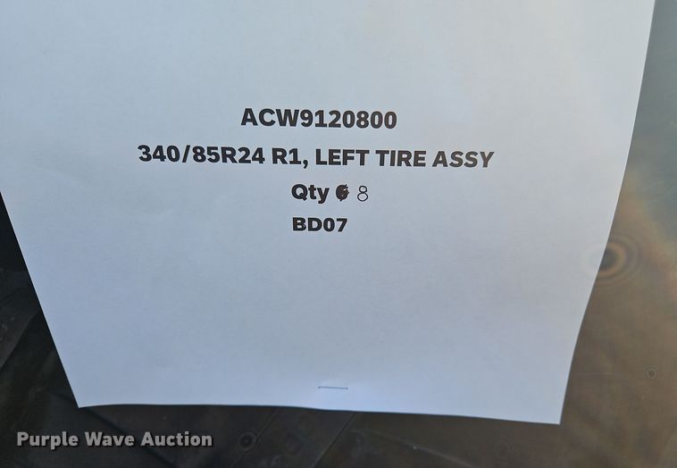 image for item OJ9882 (8) 340/85R24 tires and wheels