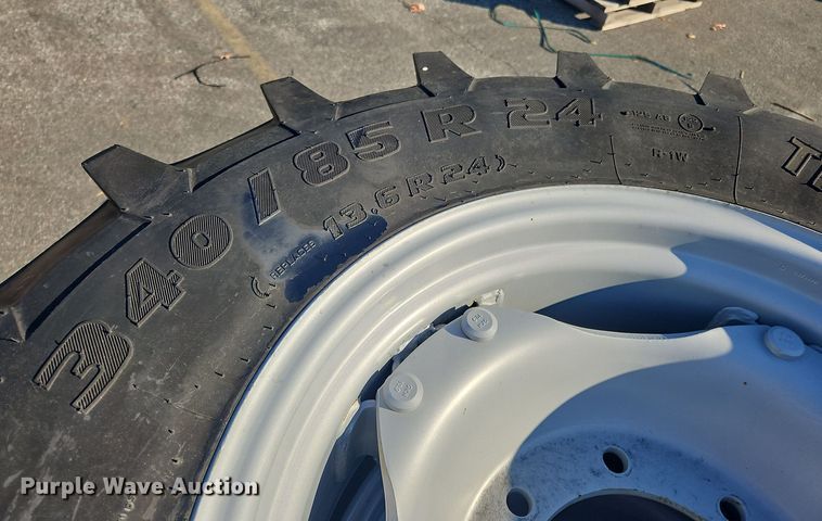 image for item OJ9882 (8) 340/85R24 tires and wheels