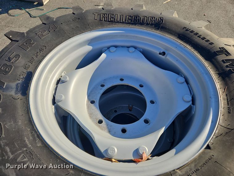 image for item OJ9882 (8) 340/85R24 tires and wheels