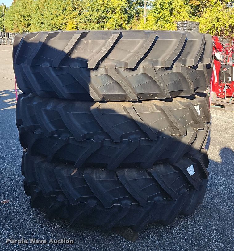 image for item OJ9883 (3) 460/85R38 tires and wheels