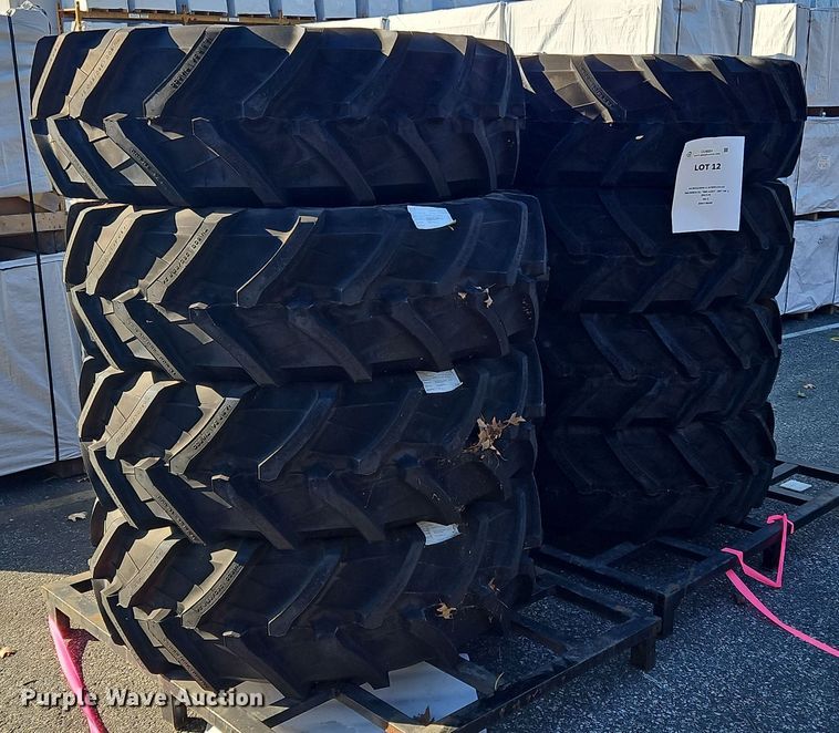 image for item OJ9884 (8) 380/85R24 tires and wheels