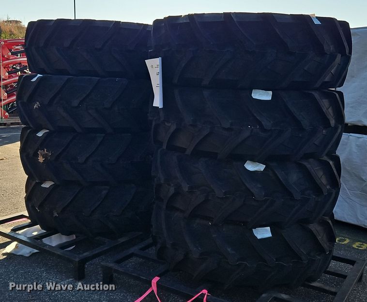 image for item OJ9884 (8) 380/85R24 tires and wheels