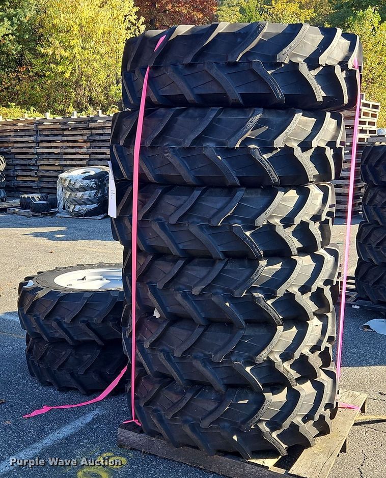 image for item OJ9885 (8) 320/85R24 tires and wheels