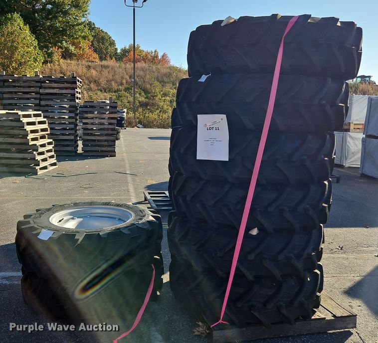 image for item OJ9885 (8) 320/85R24 tires and wheels