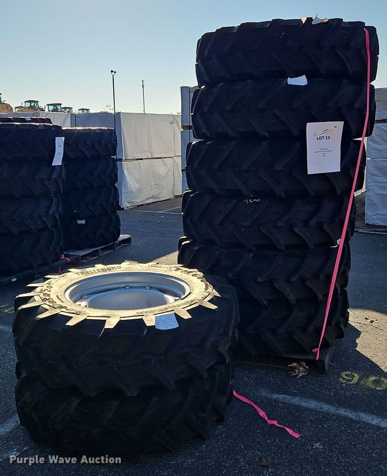 image for item OJ9885 (8) 320/85R24 tires and wheels